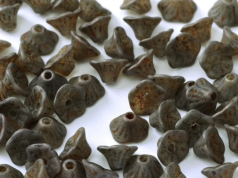 Flower Cup Beads - Crystal Brown Luster, 7x5 mm, 20-pack Hilmas Pyssel