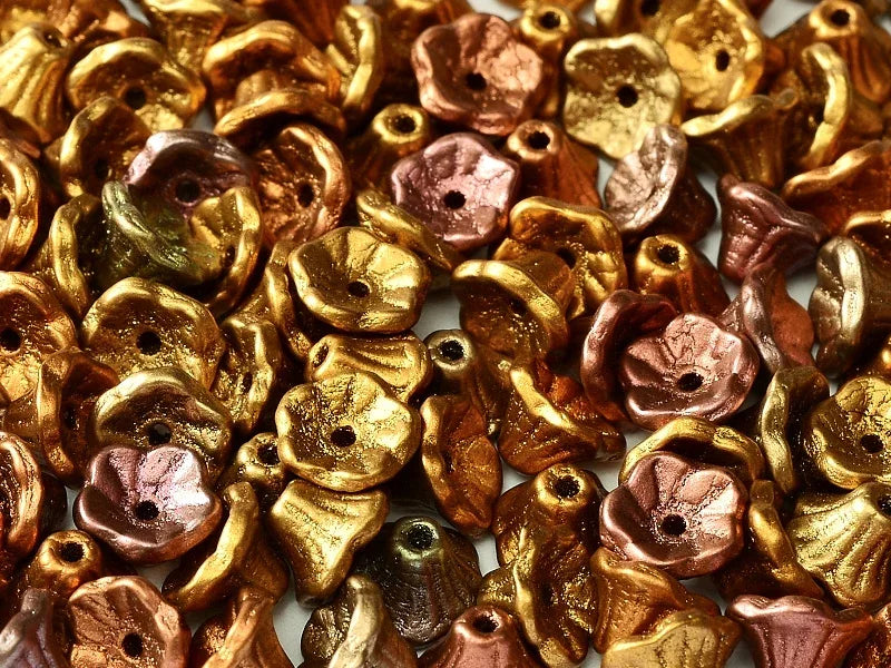 Flower Cup Beads - Metallic Mix 7x5 mm, 20-pack Hilmas Pyssel