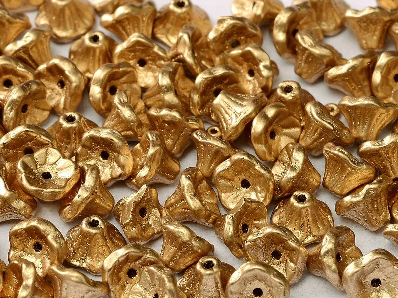 Flower Cup Beads - Aztec Gold 7x5 mm, 20-pack Hilmas Pyssel