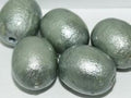Paper Mache Beads - Jeansblue Oval 24x18mm, 1 styck Hilmas Pyssel