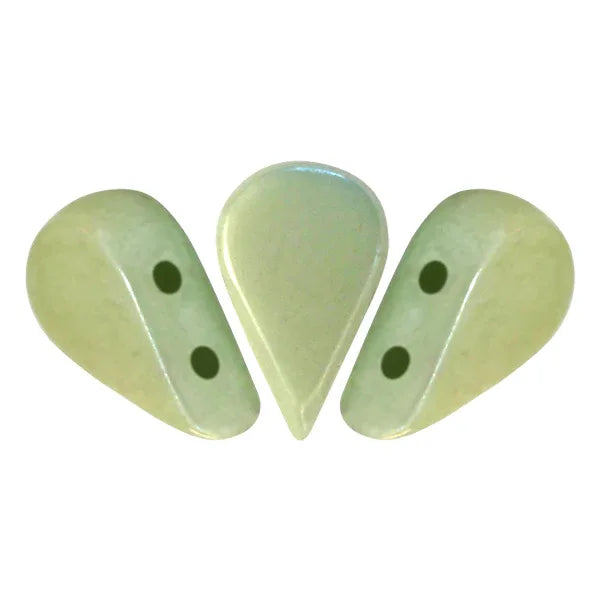 Amos® par Puca® - Opaque Light Green Ceramic Look, 10 gram Les perles par Puca® - Paris