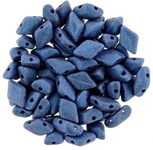 Matubo Gemduo - Metallic Suede Blue 8x5mm, 10 gram Matubo