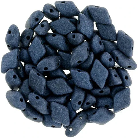 Matubo Gemduo - Metallic Suede Dark Blue 8x5mm, 10 gram Matubo