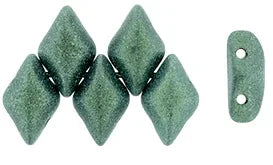 Matubo Gemduo - Metallic Suede Light Green 8x5mm, 10 gram Matubo