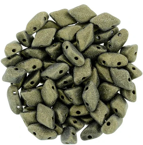 Matubo Gemduo - Metallic Suede Gold 8x5mm, 10 gram Matubo