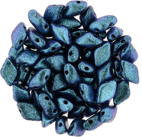 Matubo Gemduo - Polychrome Indigo Violet 8x5mm 10 gram Matubo