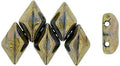 Matubo Gemduo - Blue Turquoise Bronze Picasso 8x5mm, 10 gram Matubo