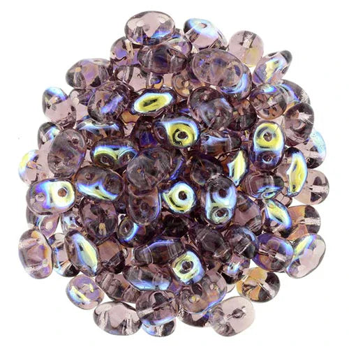 SuperDuo - Amethyst AB 10 gram Matubo