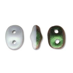 SuperDuo Duets - Polychrome Sage / Citrus & Cream 10 gram Matubo