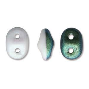 SuperDuo Duets - Polychrome Mint Choc & Cream 10 gram Matubo