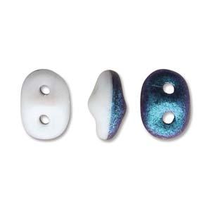 SuperDuo Duets - Polychrome Blueberry & Cream 10 gram Matubo