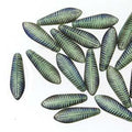 Dagger - Turquoise Opal Matt Laser Feather 5x16mm, 1 sträng Hilmas Pyssel