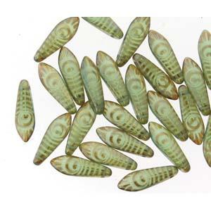 Dagger - Turquoise Opal Laser Eye 5x16mm, 1 sträng Hilmas Pyssel