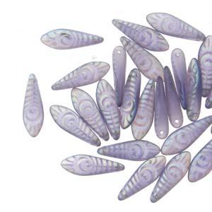 Dagger - Tanzanite Matte Laser Eye 5x16mm, 1 sträng Hilmas Pyssel