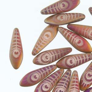 Dagger - Rose Opal Matte Laser Eye 5x16mm, 1 sträng Hilmas Pyssel