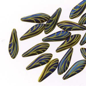 Dagger - Yellow Opaque Laser Wing 5x16mm, 1 sträng Hilmas Pyssel