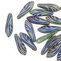 Dagger - Blue Turquoise Opal Laser Matt Wing 5x16mm, 1 sträng Hilmas Pyssel