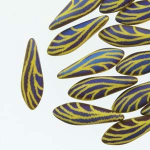 Dagger - Yellow Opaque Laser Matt Wing 5x16mm, 1 sträng Hilmas Pyssel