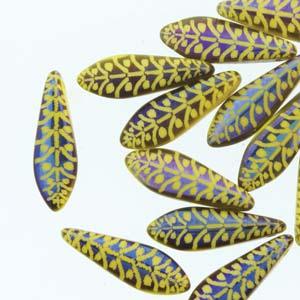 Dagger - Yellow Opaque Laser Rye 5x16mm, 1 Sträng Hilmas Pyssel