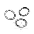 Motringar925 Silver Svart Rhodium - 10-pack 6.4x0.7mm Hilmas Pyssel