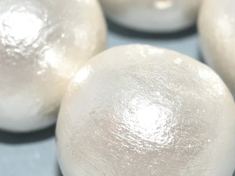 Miyuki Cotton Pearl - White 30mm, 1 styck Miyuki