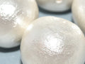 Miyuki Cotton Pearl - White 25mm, 1 styck Miyuki