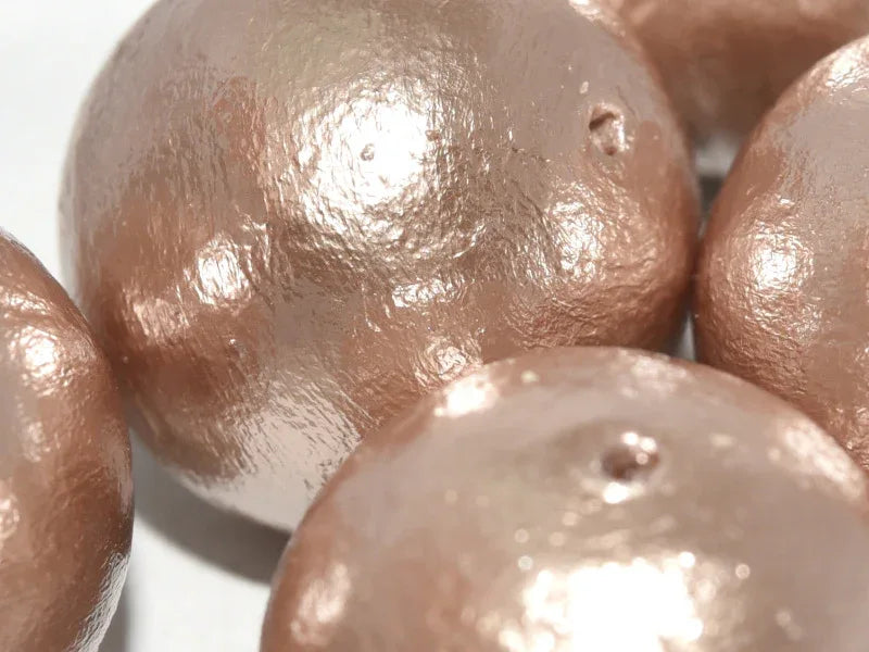 Miyuki Cotton Pearl - Beige 25mm, 1 styck Miyuki