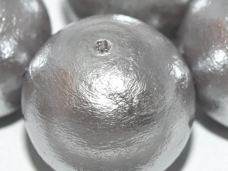 Miyuki Cotton Pearl - Grey 30mm, 1 styck Miyuki
