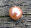 Pärla ABS plast - Aprikos 18 mm, 1 styck Hilmas Pyssel