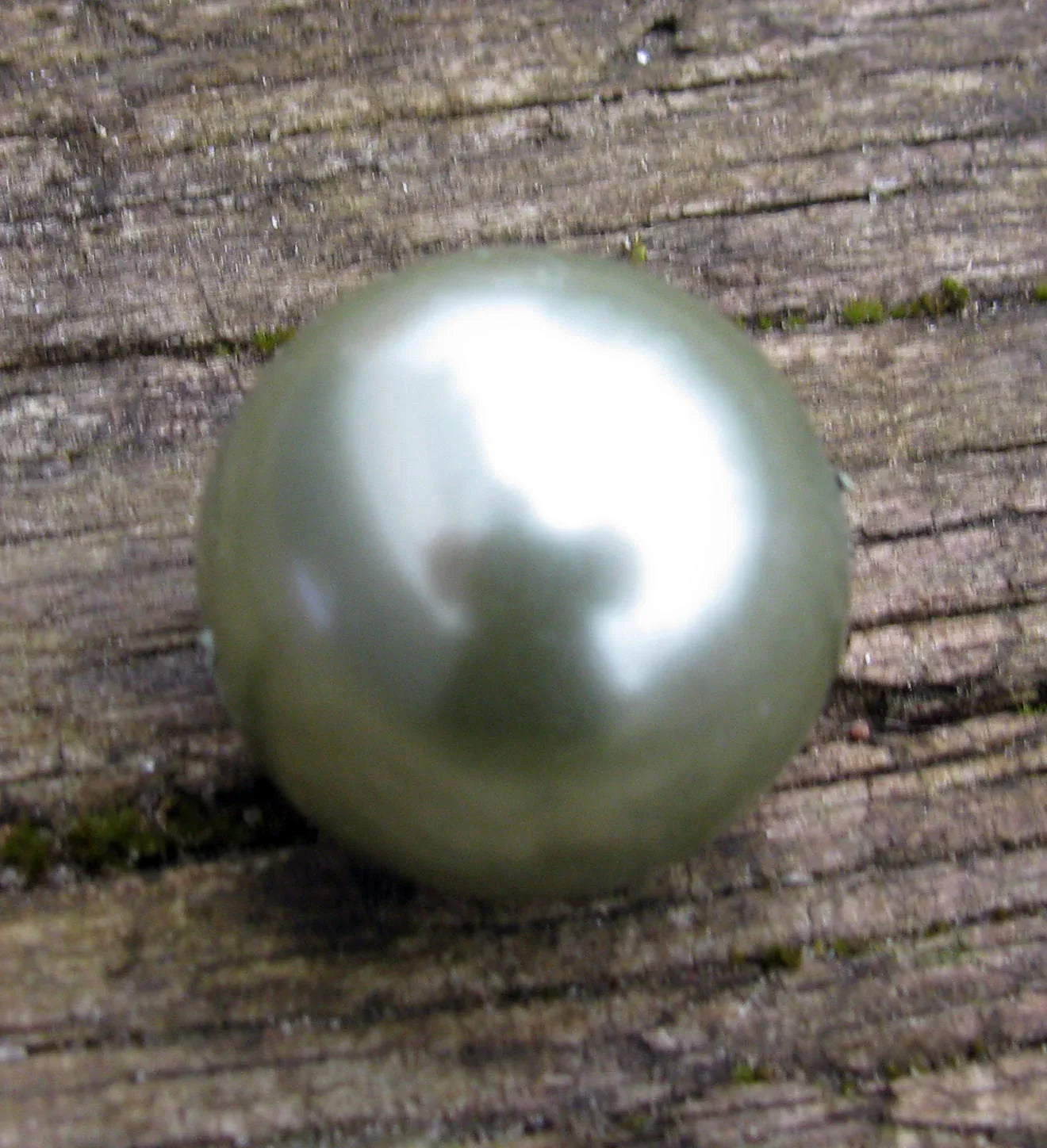 Pärla ABS plast - Grön 18 mm, 1 styck Hilmas Pyssel