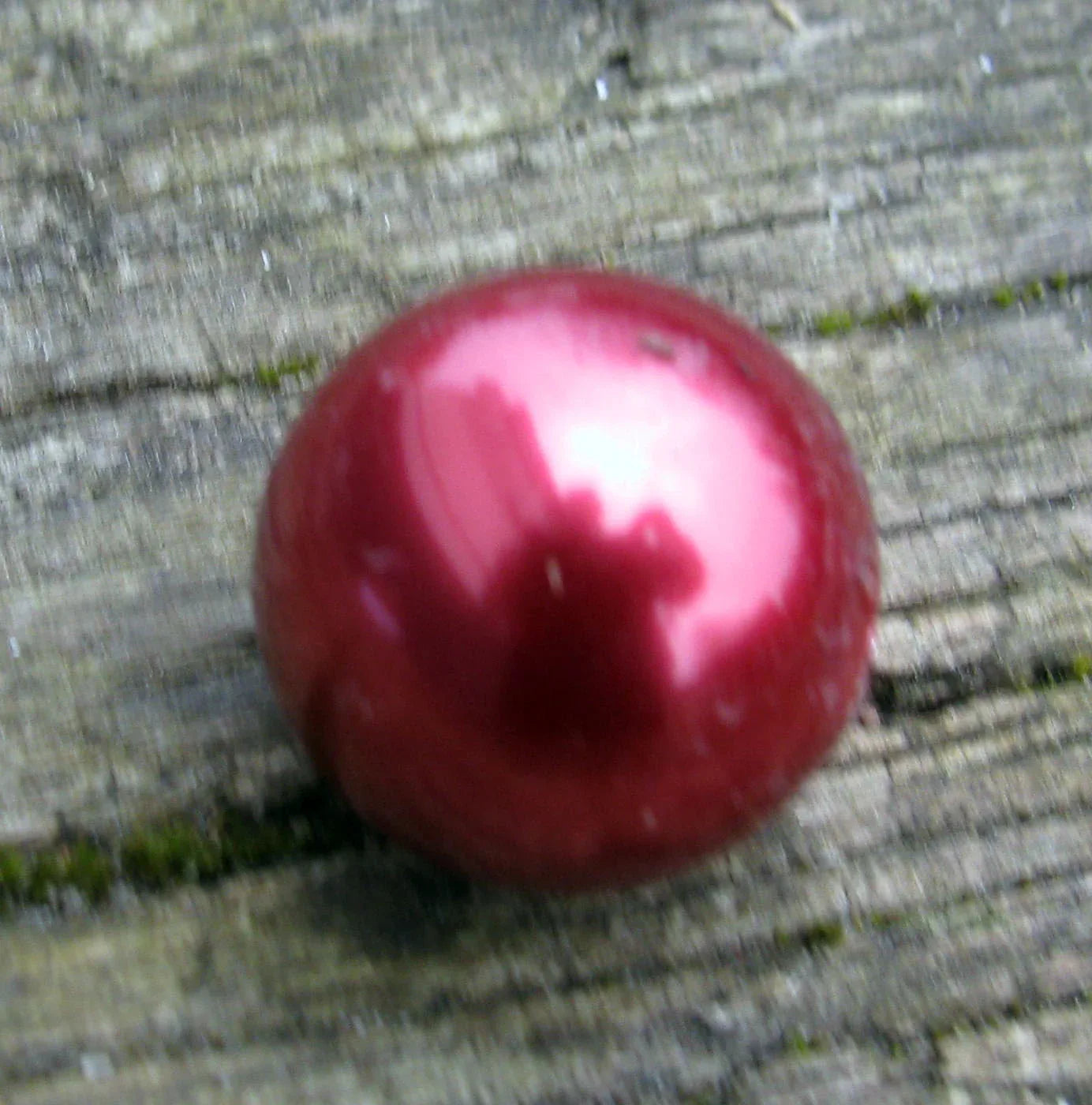 Pärla ABS plast - Röd 18 mm, 1 styck Hilmas Pyssel