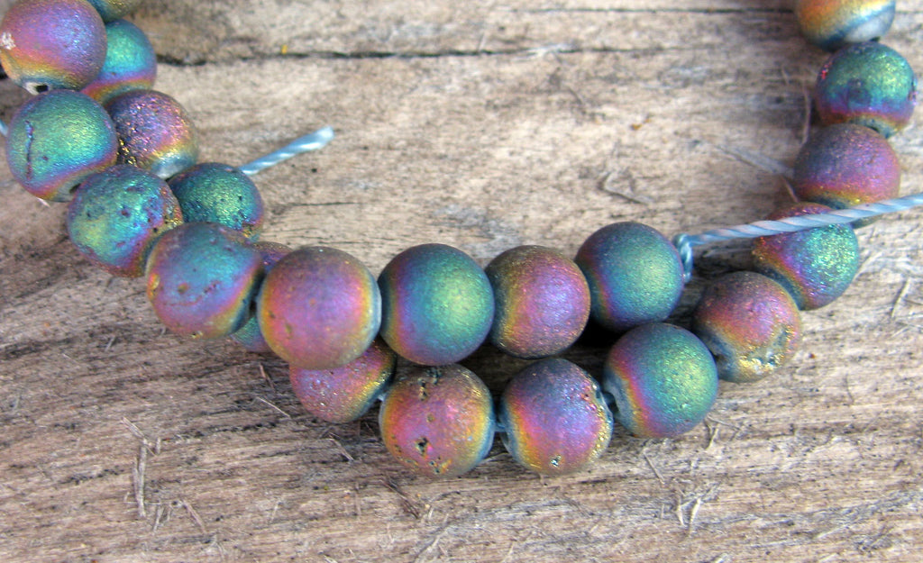 Agat - Rund matt Olja 6mm 1 sträng Hilmas Pyssel