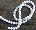 Howlite Rund - Vit, 6mm 1 styck Hilmas Pyssel