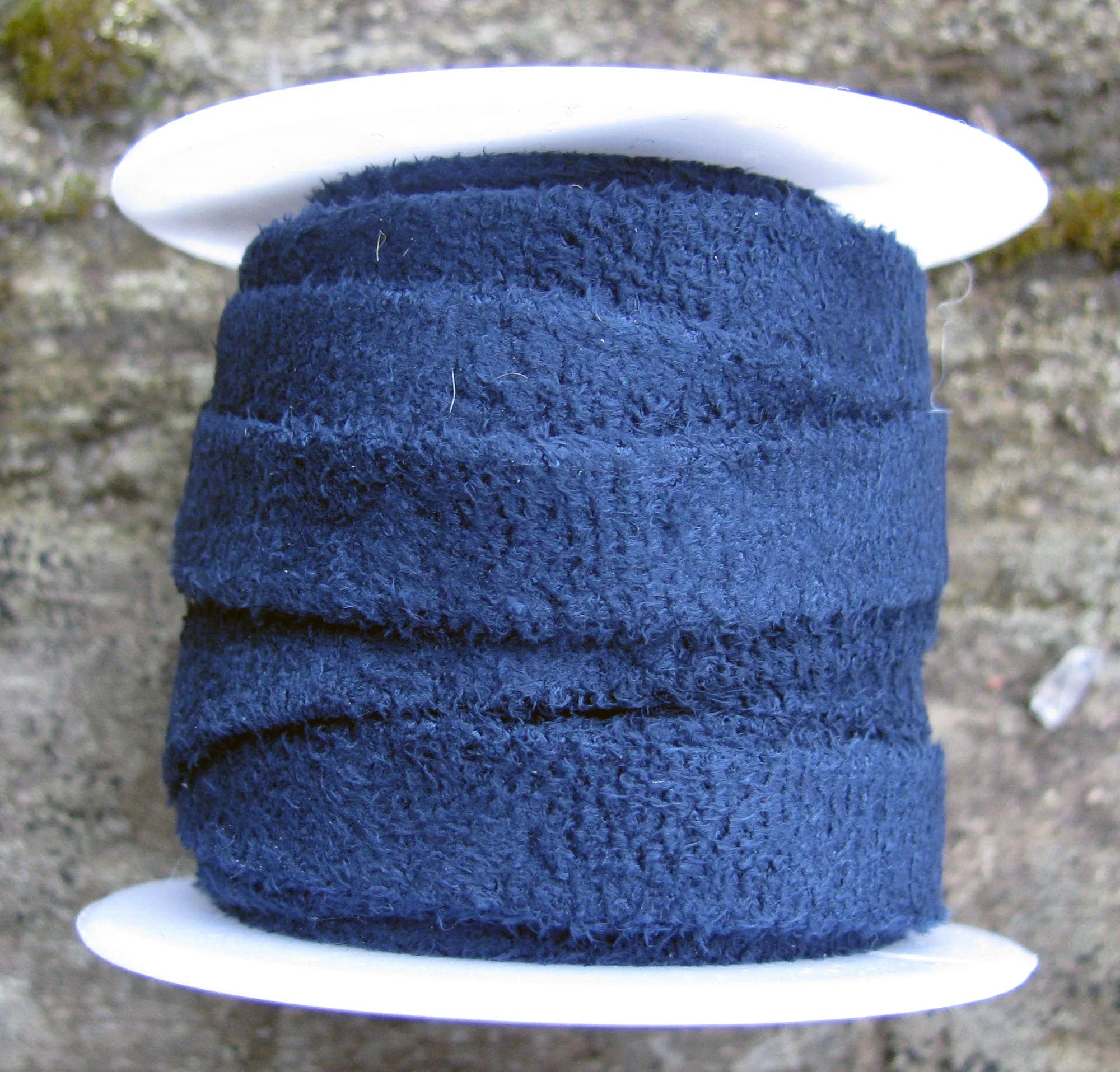 Mockaimitation - Velvet Blå 10mm, 1 m Hilmas Pyssel