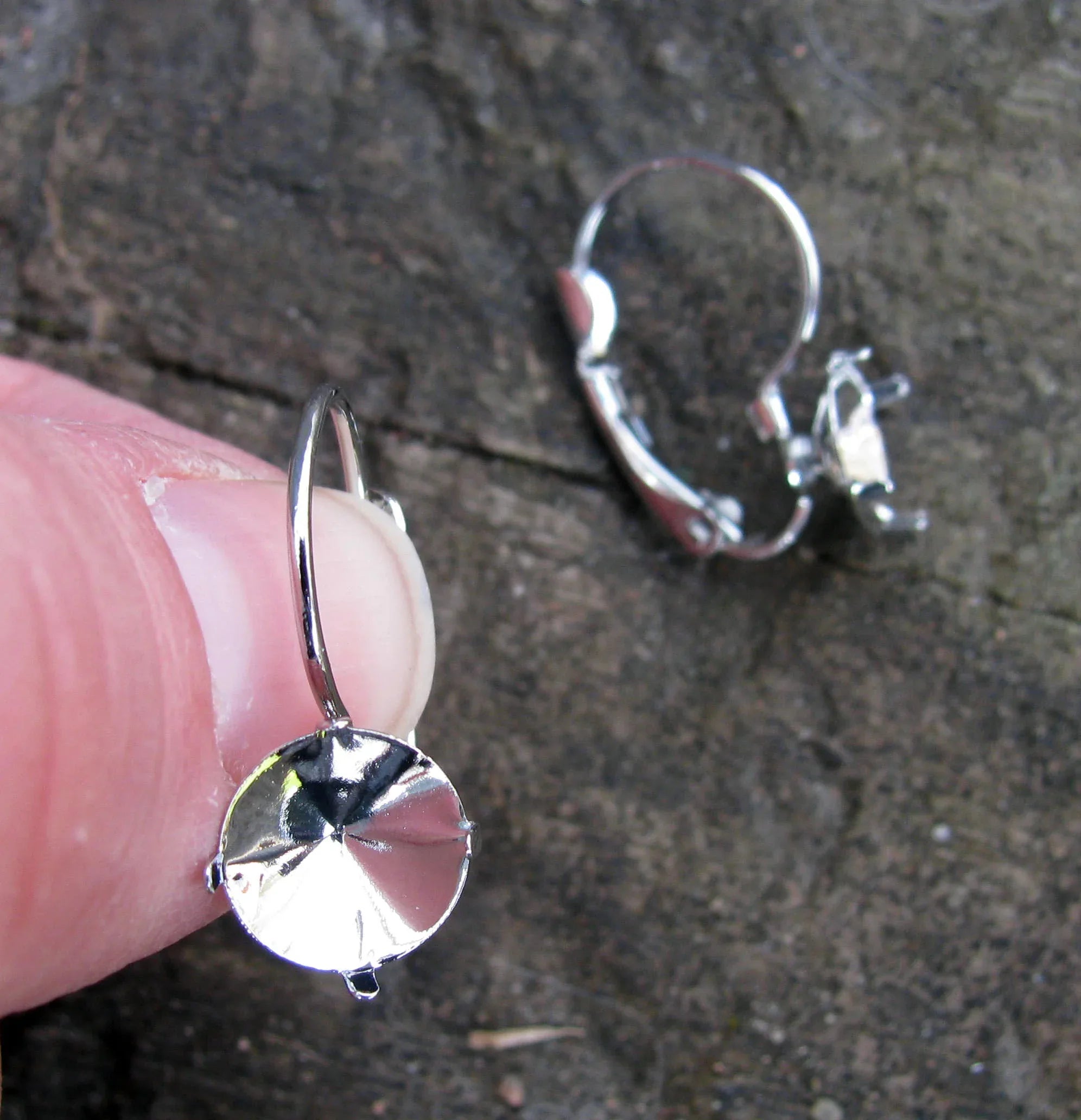 Örkrok Brisyr Silverfärgad - Fäste för ss39 17mm, 1 par Grekisk Metall