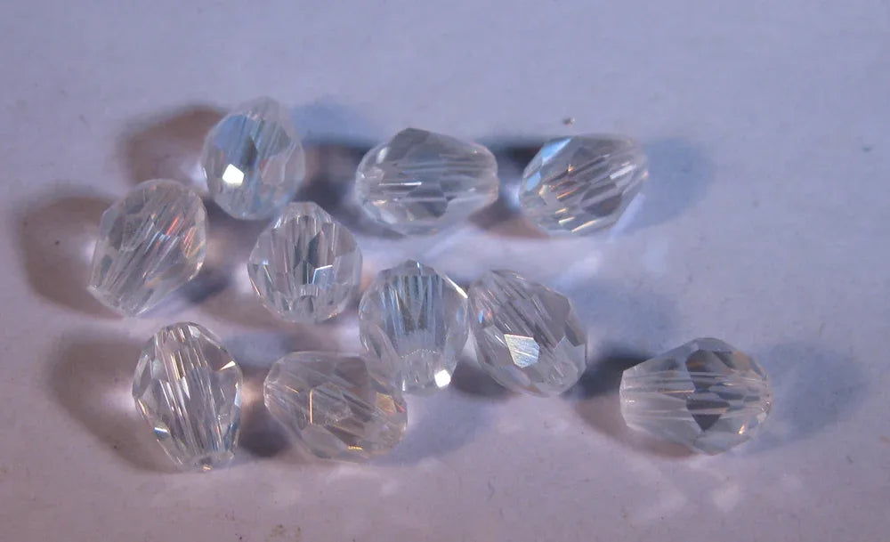 Facetterade Droppar - Klar AB 10-pack Hilmas Pyssel