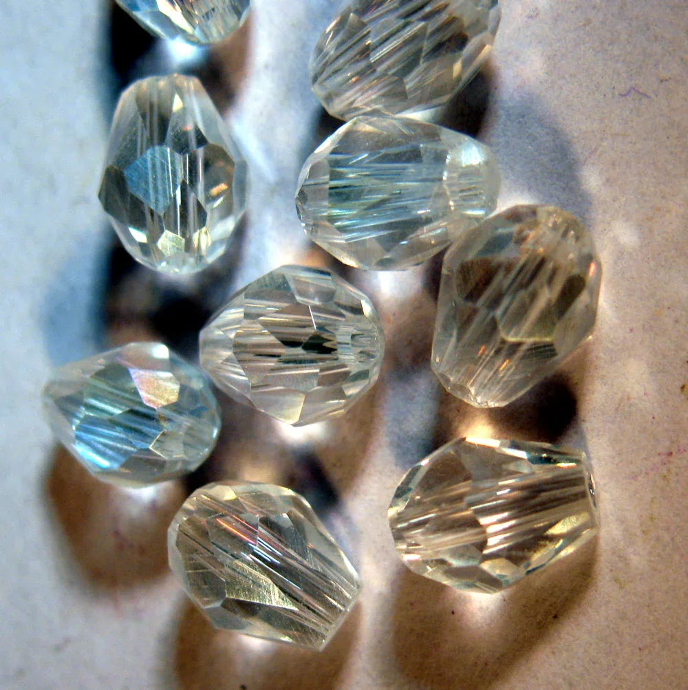 Facetterade Droppar - Klar AB 10-pack Hilmas Pyssel