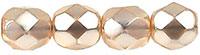 Tjeckiska Firepolish - Coated Cream 6mm, 25-pack Hilmas Pyssel