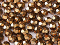 Tjeckiska Firepolish - Heavy Metal Beige 6mm, 25-pack Hilmas Pyssel