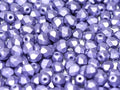 Tjeckiska Firepolish - Metallic Violet 6mm, 25-pack Hilmas Pyssel