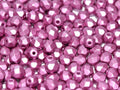 Tjeckiska Firepolish - Metallic Lilac 6mm, 25-pack Hilmas Pyssel