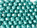 Tjeckiska Firepolish - Pastel Emerald 6mm, 25-pack Hilmas Pyssel