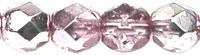 Tjeckiska Firepolish - Silver Plum 4 mm, 50-pack Hilmas Pyssel