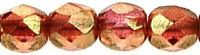 Tjeckiska Firepolish - Luster Pink 4 mm, 50-pack Hilmas Pyssel