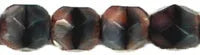 Tjeckiska Firepolish - Pink Black Stripe 4 mm 50-pack Hilmas Pyssel