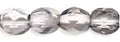 Tjeckiska Firepolish - Crystal Silver 4mm, 50-pack Hilmas Pyssel