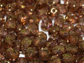 Tjeckiska Firepolish - Crystal Lila Gold Luster 4mm, 50-pack Hilmas Pyssel