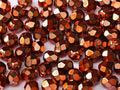 Tjeckiska Firepolish - Heavy Metall Salmon 4mm, 50-pack Hilmas Pyssel
