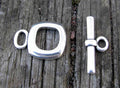 Stavlås Silverfärgat - Enkel Fyrkantig 16mm, 1 Set