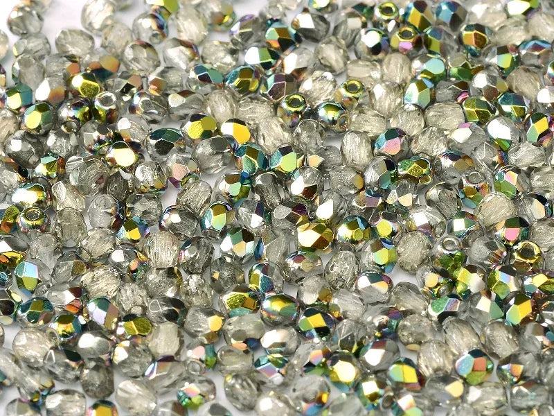 Tjeckiska Firepolish - Crystal Vitrail, True 2 mm, 2 gram Hilmas Pyssel